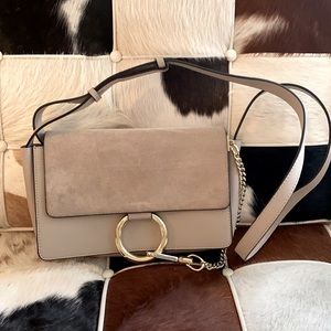 Stylish gray crossbody bag